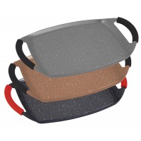 Plancha de piedra 47 cm ROYAL CROWN RC-GPSC47 Negro