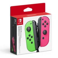 JoyCon (Izda/Derecha) Color Verde Neón/Rosa Neón