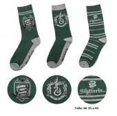 Set 3 calcetines Slytherin Harry Potter