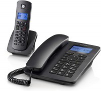 Teléfono Motorola C4201 Combo Teléfono Fijo + Teléfono Inalámbrico