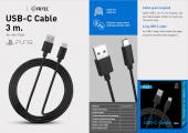 Cable USB-c 3 m.