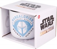 Cerámica Desayuno Taza en Regalo Caja, 400 ml Capacidad, El Niño Mandaloriano