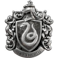 Figura Escudo De Pared Harry Potter Casa Slytherin Resina