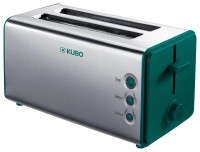 Kubo Tostadora Acero Inoxidable - 2 Ranuras XL - 1400W - 5 Niveles de Tostado