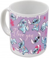 Taza cerámica 325ml cambio color stitch (caja regalo)