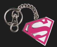 Llavero Superman- Supergirl keychain (pink)