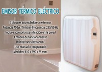 Emisor térmico digital 6 elementos 750W - Reacondicionado