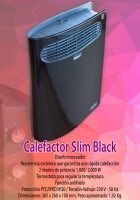 Termoventilador Negro Ultra Slim Convair TL152 - Reacondicionado
