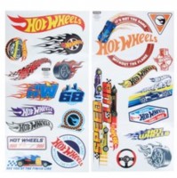 Pack vinilos de pared hot wheels 44x23cm
