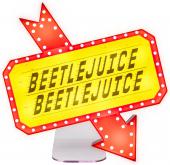 Lampara cartel beetlejuice