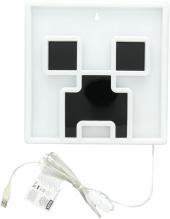 Lampara de pared minecraft creeper neon