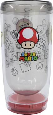 Vaso d.pared antiv.625ml super mario pow