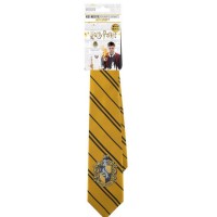 Corbata Hufflepuff logo tejido (Harry Potter)