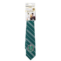 Corbata Slytherin logo tejido (Harry Potter)