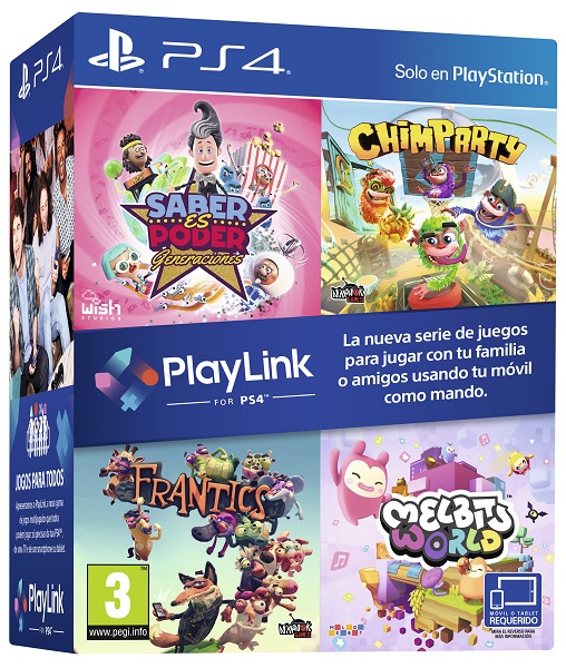 SABER ES PODER GENERACIONES + CHIMPARTY + FRANTICS + MELBITS WORLD (PLAYLINK) - PS4