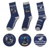 [248187] Set 3 calcetines Ravenclaw Harry Potter