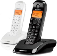 [266605] Telefono DECT Motorola S1202 Duo Negro-Blanco