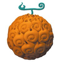 [267960] Figura Hucha Flame-Flamen Fruit One Piece 8CM