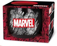 [268679] Taza cerámica globe 380ml Marvel pattern (caja regalo)