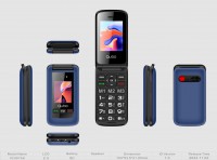 [269180] Teléfono Qubo X-247BL 2,4+1,77 Azul