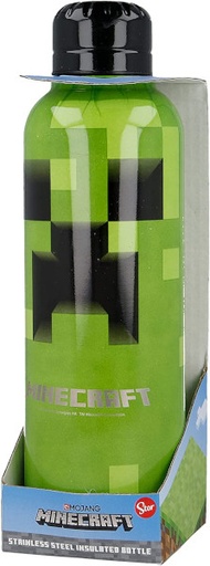 [264789] Botella Termo Acero 515ml. Minecraft