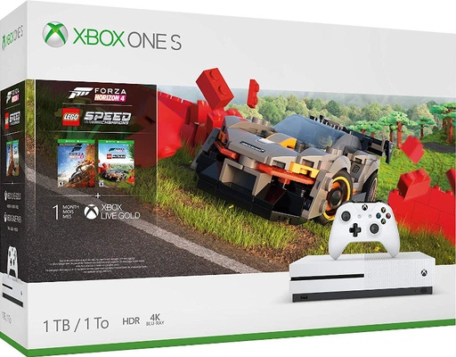 [142619] 1 TB/TO XB ONE S BLANCA + FORZA HORIZON 4 + LEGO SPEED CHAMPIONS