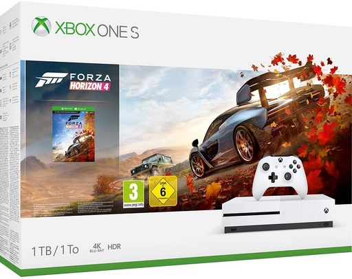 [142617] 1 TB/TO XB ONE S BLANCA + FORZA HORIZON 4