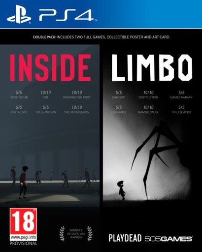 [135099] INSIDE + LIMBO DOUBLE PACK - PS4 OK