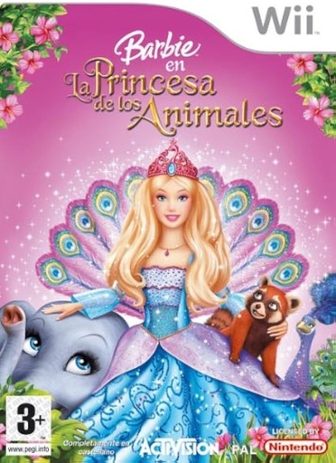 [6670] Barbie La Princesa de los Animales - Wii